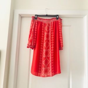 Off shoulder mini dress
